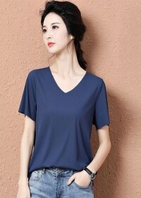 패션핏 극단적 편안함 ~ 아이스 실크 여성 반팔 티셔츠