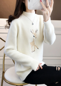 가을, 겨울 부드럽고 귀여운 여성 스웨터